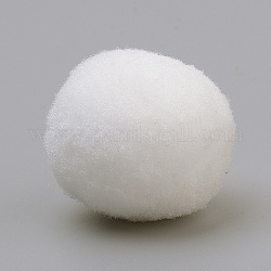 DIY-Puppe Handwerk, Polyester Pom Pom Ball, Runde, weiß, 27~30 mm