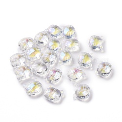 Perles en verre, pour la fabrication de bijoux, chat, clair ab, 12.5x14x6.5mm, Trou: 1mm