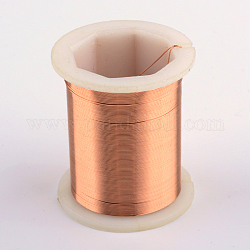 Runder Schmuckdraht aus Kupfer, Sandy Brown, 26 Gauge, 0.4 mm, ca. 9 Fuß (3 Yards)/Rolle, 12 Brötchen / Karton