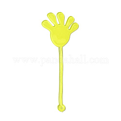 ТПР стресс-игрушка, забавная сенсорная игрушка непоседа, для снятия стресса и тревожности, липкая рука, желтые, 171 мм, отверстие : 2 мм