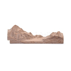 Montagne de bois de santal inachevée, pour résine époxy diy, fabrication de décoration de bijoux en résine uv, burlywood, 40x9x12mm