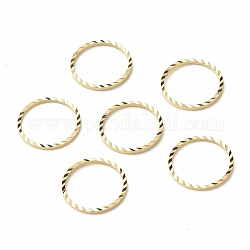 Messing Verbinderring, langlebig plattiert, cadmiumfrei und bleifrei, runden Ring, echtes 24k vergoldet, 14x1 mm, Innendurchmesser: 12 mm