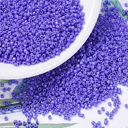 Cuentas de miyuki delica, cilindro, Abalorios de la semilla japonés, 11/0, (db0661) teñido opaco púrpura brillante, 1.3x1.6mm, agujero: 0.8 mm, acerca 2000pcs / botella, 10 g / botella