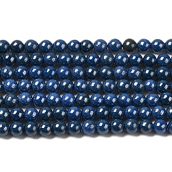 Нити бусины с имитацией жемчуга кубического циркония, круглые, Marine Blue, 3 мм, отверстие : 0.7 мм, около 114~117 шт / нитка, 14.80''~14.96'' (37.6~38 см)