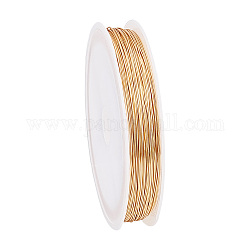 PH PandaHall 18K Gold Plated Copper Wire, 24 Gauge Jewelry Wire 0.5mm Craft Wire Golden Beading Wire Tarnish Resistant Wire for DIY Crafts Jewelry Making Wrapping Sculpting, 164 FT /54 Yards