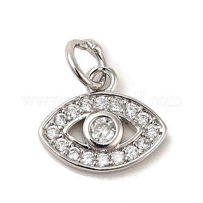 CZ латунные микро проложить кубического циркония сглаза подвески ZIRC-L018-10P-1