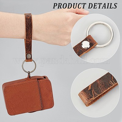 Shop WADORN 3 Colors Leather Car Key Holder Bag for Jewelry Making -  PandaHall Selected
