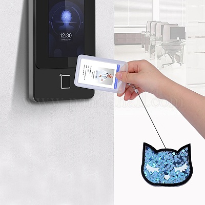 Катушка для значков из акрила и АБС-пластика с эффектом зыбучих песков и блесток AJEW-SZ0002-45B-1