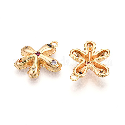 Латунные микро проложить кубического циркония подвески KK-N262-113A-G-1