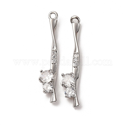 Латунные микро проложить кубического циркония подвески KK-Z112-03P-1