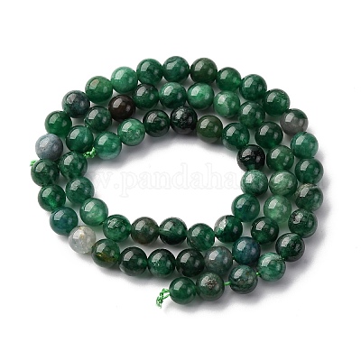 Бусины из натурального фуксита G-K393-A02-6mm-1