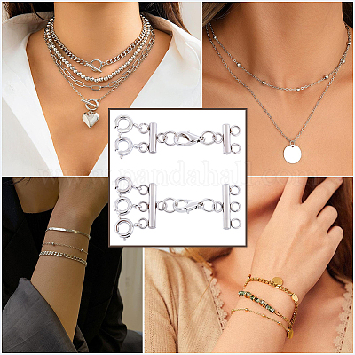 2 шт. 2 стиля удлинитель цепи из нержавеющей стали 304 STAS-BBC0008-10P-1