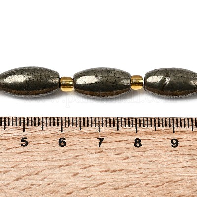 Природного пирита бисер нитей&nbsp;G-Z131-A01-02-1