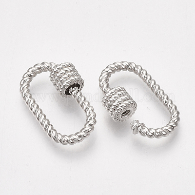 Латунные брелоки с карабином KK-T047-02P-1