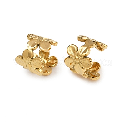 Серьги-манжеты из нержавеющей стали 304 EJEW-B145-02G-1