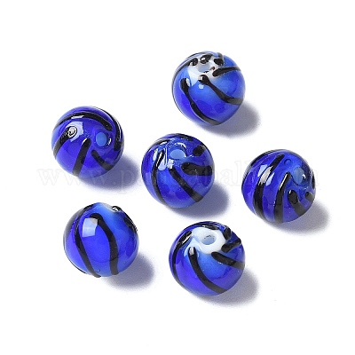 Ручной прозрачные бусины бусины BLOW-D300-08G-1