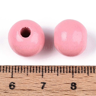 Круглые бусины из натурального дерева схима WOOD-A018-12mm-06-1