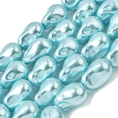 Нити бусин из гальванизированного непрозрачного стекла EGLA-K063-01F-1