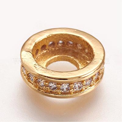 Латунные микро проложить Цирконий Европейский бисером ZIRC-E117-43-1