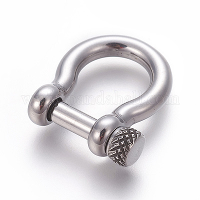 20Pcs Stainless Steel Screw D-Ring Anchor Shackle Clasps for Bracelets  Making