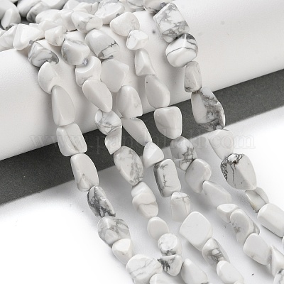 Природные Говлит бисер нитей G-P497-01C-64-1