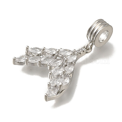 Стеллажное покрытие латунь проложить прозрачный кубический цирконий европейские подвески с подвесками KK-H485-30P-1