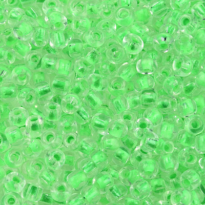 Светящиеся в темноте светящиеся прозрачные стеклянные бусины SEED-YWC0001-01F-1