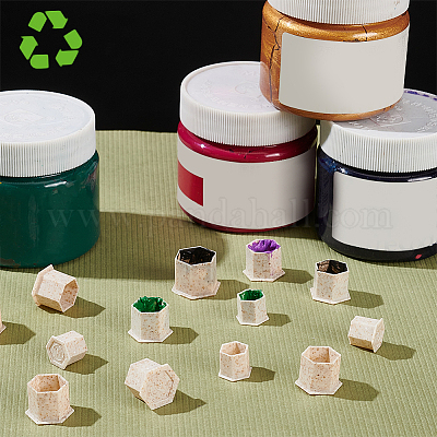 220 шт. 3 стильных разлагаемых стаканчика для чернил для татуировки из пшеничной соломы&nbsp;FIND-BC0004-17-1