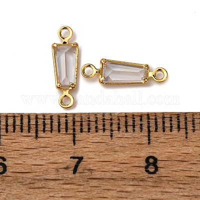 Латунные подвески из прозрачного кубического циркония KK-Z121-06G-01-1