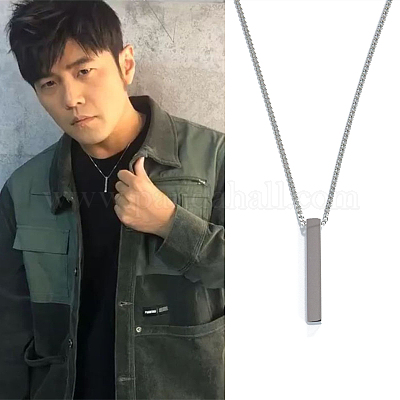 Модные прямоугольные подвески из нержавеющей стали 304 для повседневной женской одежды UG5813-1