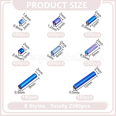 8 стиль стеклянные бусины&nbsp;SEED-HY0001-31-1