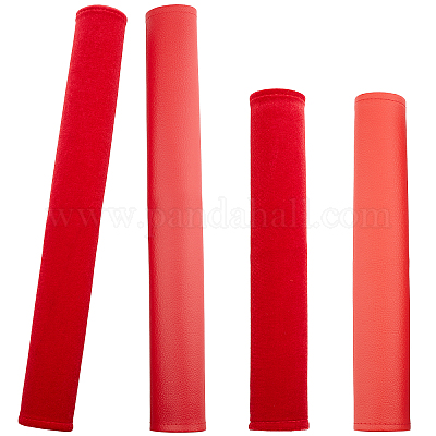 2 пара 2-х стильных чехлов из искусственной кожи для дверных ручек AJEW-GF0003-07A-1