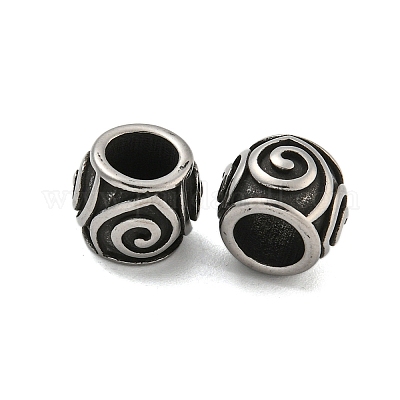 Ствол 304 нержавеющая сталь европейские бусины&nbsp;STAS-E214-04AS-1