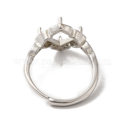 Регулируемые литые сеттинги площадку кольцо KK-C022-01G-P-1