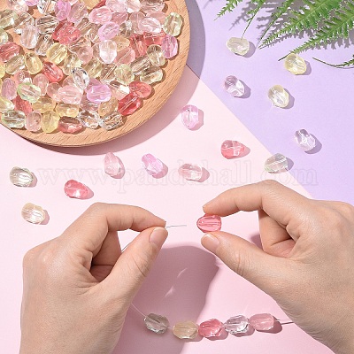 50 шт. Прозрачные стеклянные бусины&nbsp;GLAA-YW0004-83A-1