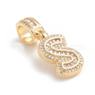 Латунные микро проложить кубического циркония подвески ZIRC-G165-13G-S-1