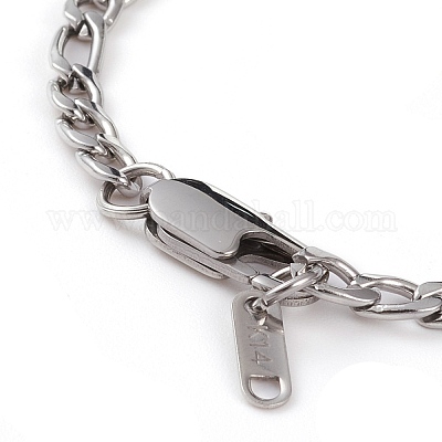 Мужские цепи Figaro из нержавеющей стали 304 BJEW-JB05841-02-1