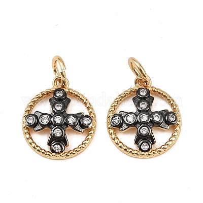 Латунь подвески циркония кубической KK-L251-46GB-A01-1