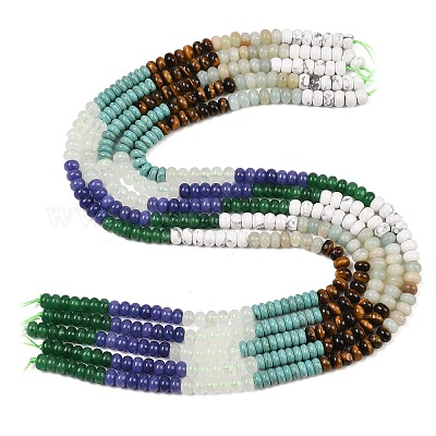 Нити из натуральных цветочных бусин: амазонита&nbsp;G-Z135-C06-1