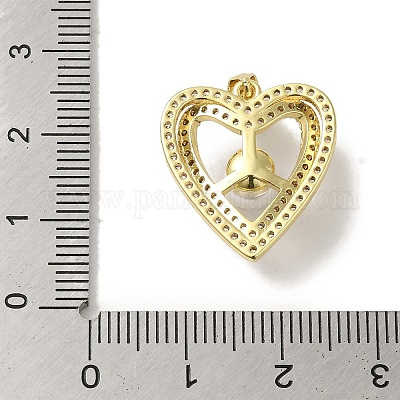 Стойки обшивки латунь микро проложить Циркон подвеску KK-P272-14G-1