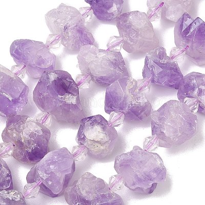 Необработанные грубые нити натурального аметиста G-L642-D04-01-1