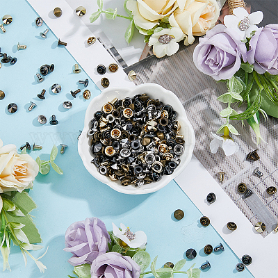 Латунные заклепки для одежды FIND-FH0008-55-1