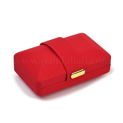 Прямоугольные коробки для хранения ювелирных изделий из искусственной кожи CON-Z009-01B-02-1