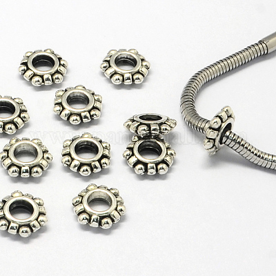 Metall Großlochperlen&nbsp;X-PALLOY-S079-104AS-1