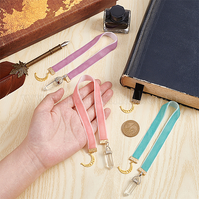 Закладки из бархатной ленты AJEW-AB00025-1