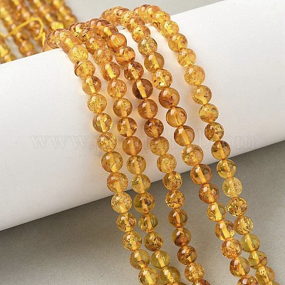 Янтарные шарики нити G-L095-B01-5mm-02-1