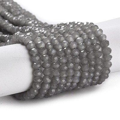 Запекание расписных стеклянных бусин с имитацией нефрита DGLA-A034-J4MM-A43-1