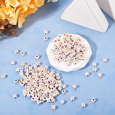 Непрозрачные акриловые бусины MACR-TAG0001-07U-1