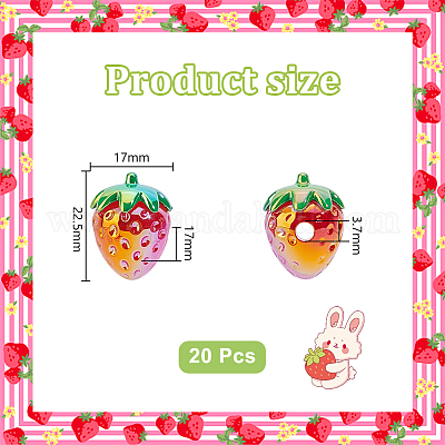 20шт акриловые бусины&nbsp;DIY-PH0032-43B-1