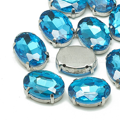 Шить на горный хрусталь RGLA-T091-13x18mm-12P-1